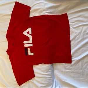 Red Fila t-shirt